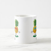 Aangepaste denanappel Emoji Love Couple Koffiemok (Center)