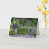 Aangepaste 'Denk aan Jou' Rustieke Bloemen Foto Kaart (Gele Bloem)