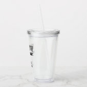 Aangepaste Dental Hygienist Leopard Print Teeth Acryl Drinkbeker (Links)