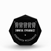 Aangepaste Dental Hygienist Leopard Print Teeth Fotoblokken (Voorkant)