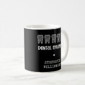 Aangepaste Dental Hygienist Leopard Print Teeth Koffiemok (Voorkant rechts)