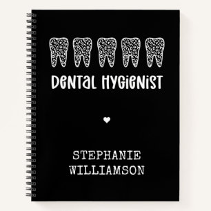 Aangepaste Dental Hygienist Leopard Print Teeth Notitieboek