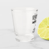 Aangepaste Dental Hygienist Leopard Print Teeth Shot Glas (Links)