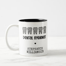 Aangepaste Dental Hygienist Leopard Print Teeth