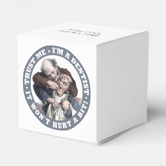 Aangepaste DENTIST-humor voor vakken Bedankdoosjes (Achterkant)