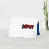 Aangepaste derde verjaardagstoom kaart (Achterkant)