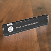 Aangepaste Desk-naamplaat Naambordje (Zijkant)