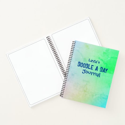 Aangepaste desktop A Day Journal Notitieboek (Binnen)