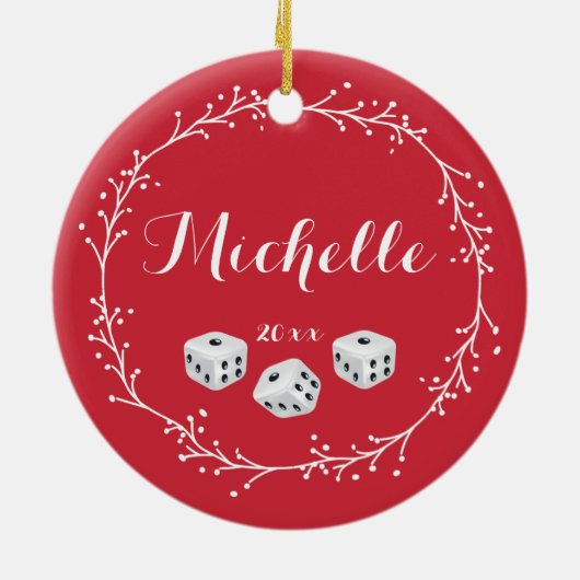 Aangepaste desktop keramisch ornament (Achterkant)