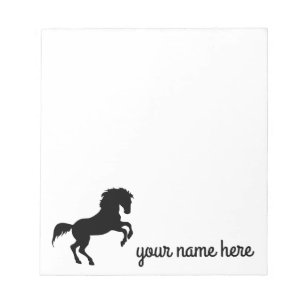 Aangepaste desktop voor paarden notitieblok