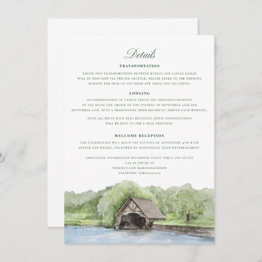 Aangepaste details Kaart (Voorkant / Achterkant)