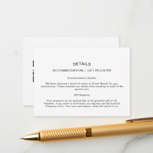 AANGEPASTE DETAILS KAART SJABLOON - KLEUR/AFBEELDI