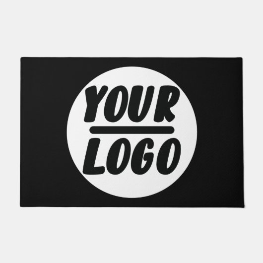 Aangepaste deuromte bedrijf Business Logo Welcome  Deurmat (Voorkant)