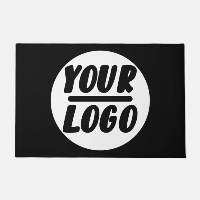 Aangepaste deuromte bedrijf Business Logo Welcome  Deurmat (Voorkant)