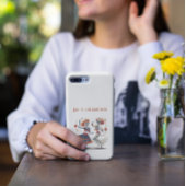 Aangepaste Día de los Muertos Dansend Skelet Koppe Case-Mate iPhone Case