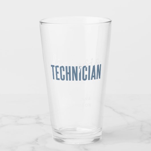Aangepaste dialysetechnicus | Nephrology Tech Gift Glas (Voorkant)