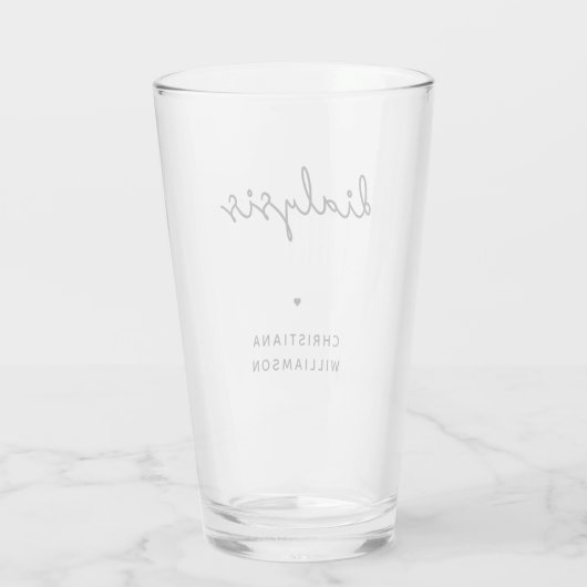 Aangepaste dialysetechnicus | Nephrology Tech Gift Glas (Achterkant)