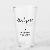 Aangepaste dialysetechnicus | Nephrology Tech Gift Glas (Voorkant)