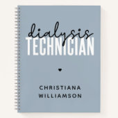 Aangepaste dialysetechnicus | Nephrology Tech Gift Notitieboek (Voorkant)