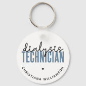 Aangepaste dialysetechnicus | Nephrology Tech Gift Sleutelhanger (Voorkant)