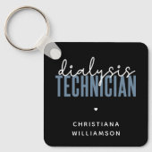 Aangepaste dialysetechnicus | Nephrology Tech Gift Sleutelhanger (Voorkant)