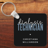 Aangepaste dialysetechnicus | Nephrology Tech Gift Sleutelhanger (Voorkant)