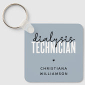 Aangepaste dialysetechnicus | Nephrology Tech Gift Sleutelhanger (Voorkant)