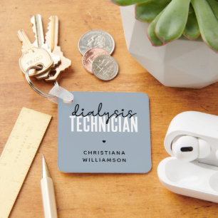Aangepaste dialysetechnicus Nephrology Tech Gift Sleutelhanger