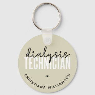 Aangepaste dialysetechnicus Nephrology Tech Gift Sleutelhanger