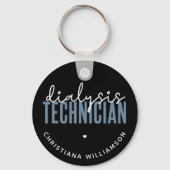 Aangepaste dialysetechnicus | Nephrology Tech Gift Sleutelhanger (Voorkant)