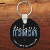 Aangepaste dialysetechnicus | Nephrology Tech Gift Sleutelhanger (Voorkant)