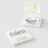 Aangepaste dialysetechnicus | Nephrology Tech Gift Stenen Onderzetter (Zijkant)