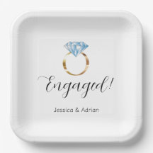 Aangepaste diamant Ring Engagement Party