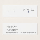 Aangepaste Diamond Mini Post/Stud Oorbel Display K Visitekaartjes (Voorkant /achterkant)