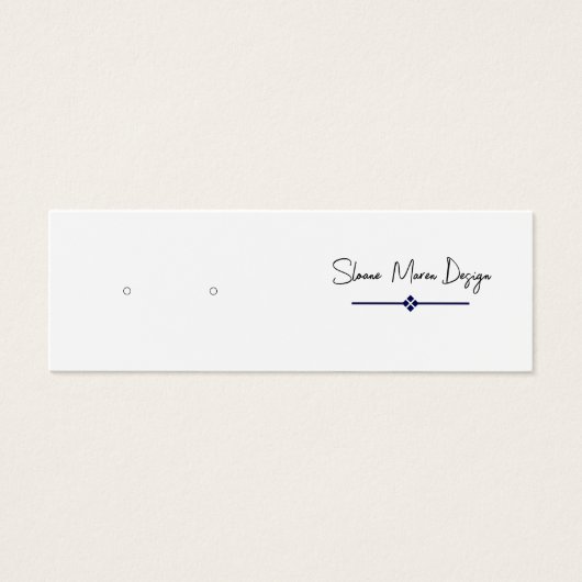 Aangepaste Diamond Mini Post/Stud Oorbel Display K Visitekaartjes (Voorkant)