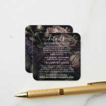 Aangepaste Diep Paarse Stof Roze Roos Details
