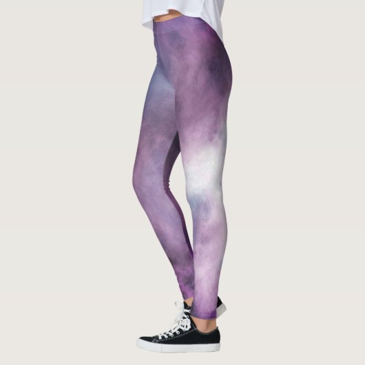 Aangepaste diepgaande Paarse Magische Galaxy-Leggi Leggings (Links)