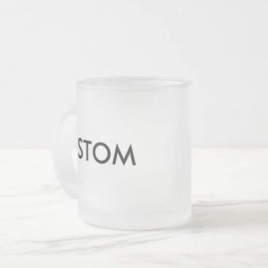 Aangepaste diepgevroren Mok van glas van 10 oz (Voorkant links)