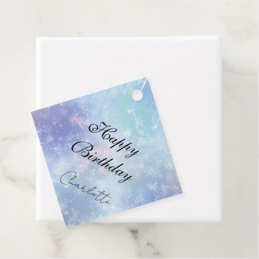 Aangepaste diepvriespictogrammen bedankjes labels (In situ)