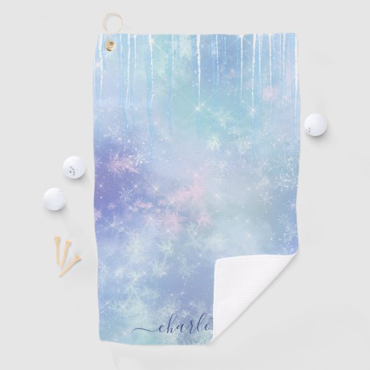 Aangepaste diepvriespictogrammen golfhanddoek (Insitu)