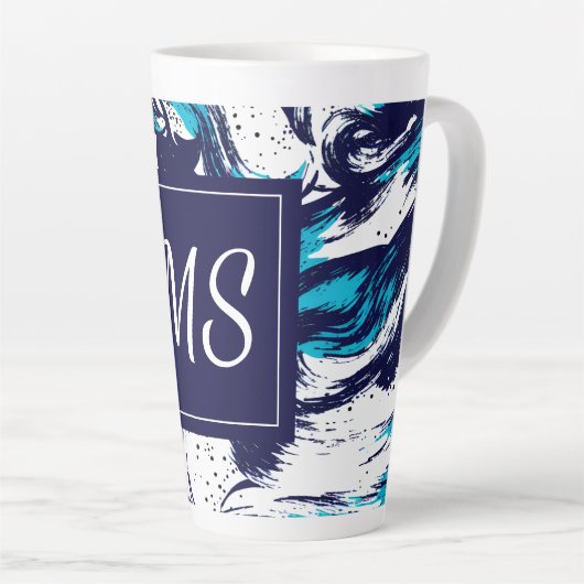 Aangepaste diepzeeafdrukken latte mok (Rechterhoek)