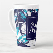 Aangepaste diepzeeafdrukken latte mok (Linkerhoek)