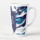 Aangepaste diepzeeafdrukken latte mok (Rechts)