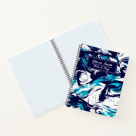 Aangepaste diepzeeafdrukken notitieboek (Binnen)