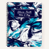 Aangepaste diepzeeafdrukken notitieboek (Voorkant)