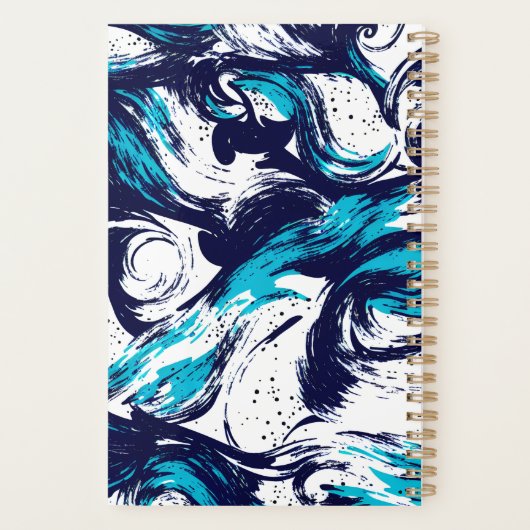 Aangepaste diepzeeafdrukken planner (Achterkant)