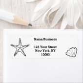 Aangepaste diepzeeslagtekeningen etiket (Insitu)