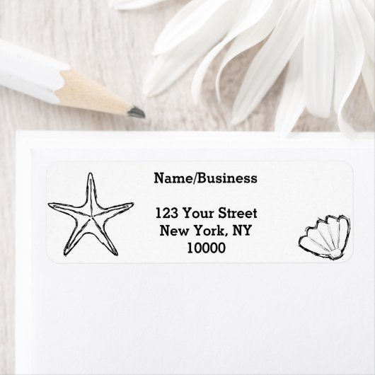 Aangepaste diepzeeslagtekeningen etiket (Insitu)