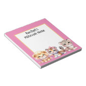 Aangepaste dieren meisjes Mitzvah-notities Notitie Notitieblok (Schuin)