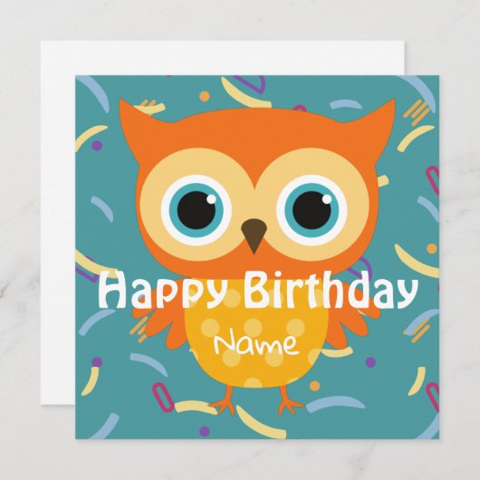 Aangepaste dieren worden schattig gejarig Flat Ka (Voorkant / Achterkant)